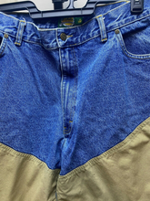 Load image into Gallery viewer, Cabelas Jeans Adult 42x29 Short Blue Khaki Denim Nylon Hunting Outdoor Mens

