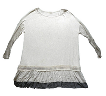 Load image into Gallery viewer, Easel Shirt Womens 2X Crochet Lace Dot Layered Tunic Blouse Rayon Spandex Plus
