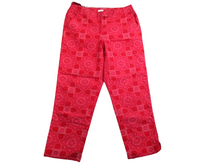 Load image into Gallery viewer, Liz Claiborne Pants Womens 12 (35x26) Audra Tapered Flat Front AOP  Spandex Lady
