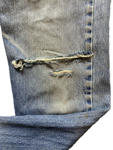Load image into Gallery viewer, Levi&#39;s Jeans Womens 26x27.5 Blue Fade Straight Leg Distressed Thrashed Denim
