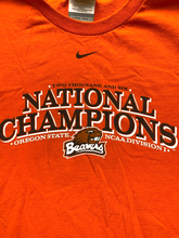 Load image into Gallery viewer, Oregon State Beavers Shirt Adult Large Orange National Champions Nike NCAA Mens
