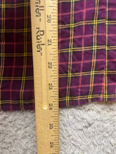 Load image into Gallery viewer, LL Bean Shirt Women Extra Small Burgundy Scotch Plaid Button Up Flannel Collared

