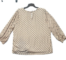 Load image into Gallery viewer, Adrianna Papell Shirt Women Extra Large Oversized Boxy Hippie Polkadots Blouse
