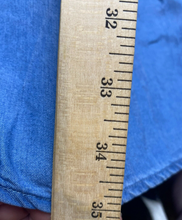 Load image into Gallery viewer, Foxy Women Dress Womens Medium Blue Embroidered Flower Denim Flared Grandmacore
