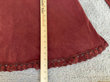 Load image into Gallery viewer, Anthropologie Altar’d State Shirt Womens Medium Coral Rust Crochet Hem Tunic
