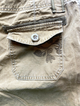 Load image into Gallery viewer, Eddie Bauer Pants Womens 8 (34x18) Drawstring Capri Cropped Embroidery Petites
