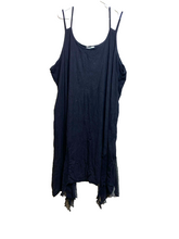 Load image into Gallery viewer, Ulla Popken Dress Womens 28/30 Black Gothcore Sheer Trim Halloween Rayon Lady
