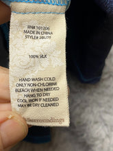 Load image into Gallery viewer, Soft Surroundings Shirt Womens Medium Blue AOP Floral Boho Silk Button Up Tunic
