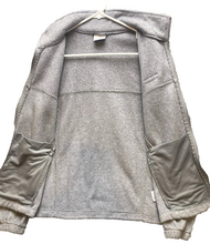 Load image into Gallery viewer, Columbia Jacket Adult Large Gray Fleece Zip Up Outdoor Pockets Bomber Mens
