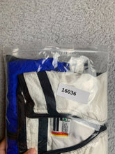 Load image into Gallery viewer, Vintage EVR Jacket Adult Medium White Yellow Blue Windbreaker Zip Up Nylon Mens
