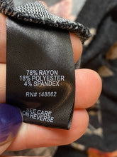 Load image into Gallery viewer, Torrid Dress Womens 3 Black Peach AOP Flower Sper Soft Plush Skater Flared Boho
