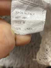 Load image into Gallery viewer, Laura Bianchi Shirt Womens Small White Tank Lace Trim Italy Boho Linen Lady
