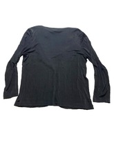 Load image into Gallery viewer, Chico’s Jacket Womens 2 Black Split Crochet Lace Lined Traveler Collared Blazer

