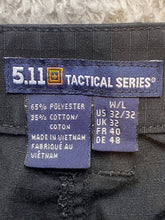 Load image into Gallery viewer, 5.11 Tactical Pants Adult 32x32 Black Workwear Cargo Utility Ripstop Men
