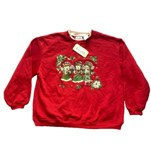 Load image into Gallery viewer, Basic Editions Sweater Womens Extra Large Oversized Grandma Angel Christmas NWT
