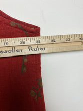 Load image into Gallery viewer, VTG Country Wear Casuals Dress W/ Jacket Womens Large Rustic Red Linen Rayon
