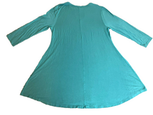 Load image into Gallery viewer, Soft Surroundings Dress Womens Extra Large Teal A-Line Swing Tunic Casual Ladies
