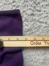 Load image into Gallery viewer, ALO Leggings Womens 27x35 Purple Gray Two Toned Yoga Goddess Ribbed Ruched Lady
