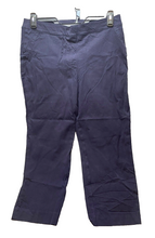 Load image into Gallery viewer, Spanx Pants Womens Large (34x22.5) Navy Tapered Stretch Capri Cropped Ladies
