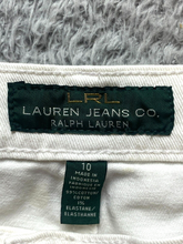 Load image into Gallery viewer, Lauren Ralph Lauren Pants Womens 10 (33x27) White Denim Stretch Casual Ladies
