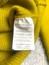 Load image into Gallery viewer, J Crew Sweater Junior Medium Mustard Wool Nylon Stretch Outerwear Pullover Girls
