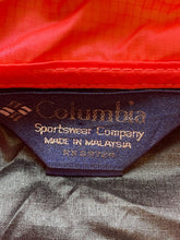 Load image into Gallery viewer, VTG Columbia Jacket Womens Medium Black Neon Full Zip Windbreaker Radial Sleeve
