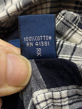 Load image into Gallery viewer, Ralph Lauren Shirt Adult 2XL Black Ivory Pocket Button Up Custom Fit Casual Mens
