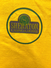 Load image into Gallery viewer, Sheraton Casino &amp; Hotel Shirt Adult Extra Large Yellow Hot Spot Gambling Mens
