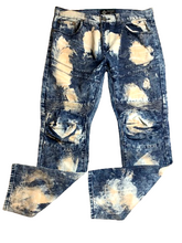 Load image into Gallery viewer, Road Narrows Jeans Adult 34x31 Blue Beached Distressed Punk Rock Denim Mens
