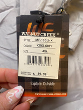 Load image into Gallery viewer, Walnut Creek Shirt Adult 4XL Gray Long Sleeve Button Up Pocket Men NWT
