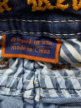 Load image into Gallery viewer, Rock Revival Jeans Womens 25x29 Blue Denim Meri Whiskered Boot Cut Studded

