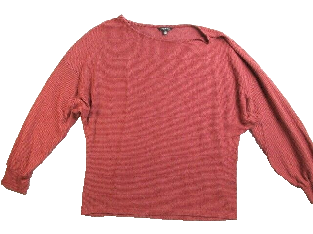 Lucky Brand Shirt Womens Large Waffle Knit Long Sleeve Blouse Oversized Ladies