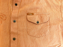 Load image into Gallery viewer, G-Unit Shirt Adult 2XL Orange Button Up Tools of the Trade Pocket 50 Cent Mens
