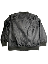 Load image into Gallery viewer, Members Only Jacket Adult 18 Black Zip Up Windbreaker Lined Quilted Pockets Mens
