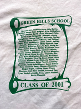 Load image into Gallery viewer, Vintage Green Hills Shirt Adult Medium White Ringer Class Of 2001 Y2K Mens

