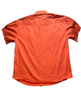 Load image into Gallery viewer, Panhandle Shirt Adult Large Coral Western Style Pearl Snaps Flap Pockets Mens
