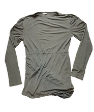 Load image into Gallery viewer, Odilon Dress Womens 10 Medium Pewter Gray Silk Jersey Mini Bodycon Ladies
