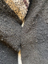 Load image into Gallery viewer, Torrid Sweater Womens One Size Black Tan Plaid Fringe Shawl Poncho Boho Ladies
