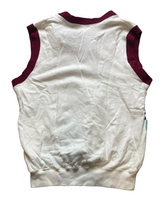 Load image into Gallery viewer, VTG Jones Stevedoring Sweater Vest Adult Medium White Pullover Cargo Uniform Men
