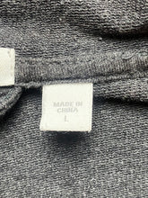 Load image into Gallery viewer, Pure J Jill Sweater Womens Large Gray Oversized Waterfall Open Front Cardigan
