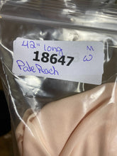 Load image into Gallery viewer, VTG Ursula of Switzerland Dress Womens 3/4 Pale Peach Chiffon Shoulder Pads Maxi
