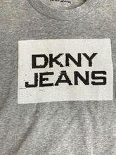 Load image into Gallery viewer, DKNY Jeans Sweatshirt Womens Extra Large Gray Oversized Cropped Pullover NWT
