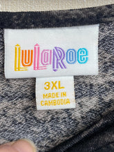 Load image into Gallery viewer, LuLaRoe Dress Womens 3XL XXXL Black Gray Maxi Long Tiered Lagenlook Spandex Lady
