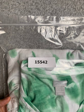Load image into Gallery viewer, Chico's Zenergy Shirt Womens 3 Green White Tie Dye Tunic V-Neck Oversized Ladies
