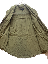 Load image into Gallery viewer, Torrid Jacket Womens 0 Army Green Long Sleeve Cardigan Waterfall Open Ladies
