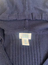 Load image into Gallery viewer, Sigrid Olsen Sweater Adult Small Navy Blue Hoodie Linen Blend Outerwear Mens
