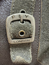 Load image into Gallery viewer, Fly London Boots Womens 7-7.5 Gray Block Heel Zip Up Buckle Ankle Bootie
