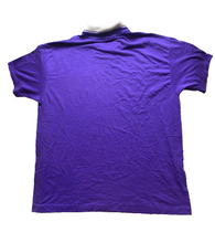 Load image into Gallery viewer, VTG Flower Shirt Womens Extra Large Purple Collared Oversized Single Stitch USA
