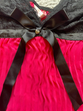 Load image into Gallery viewer, Cacique Nightgown Womens 18/20 Black Pink Lingerie Nylon Spandex Babydoll Lace
