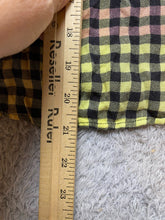 Load image into Gallery viewer, Rails Shirt Womens Medium Pink Orange Checkered Flannel Oversized Boxy Button Up
